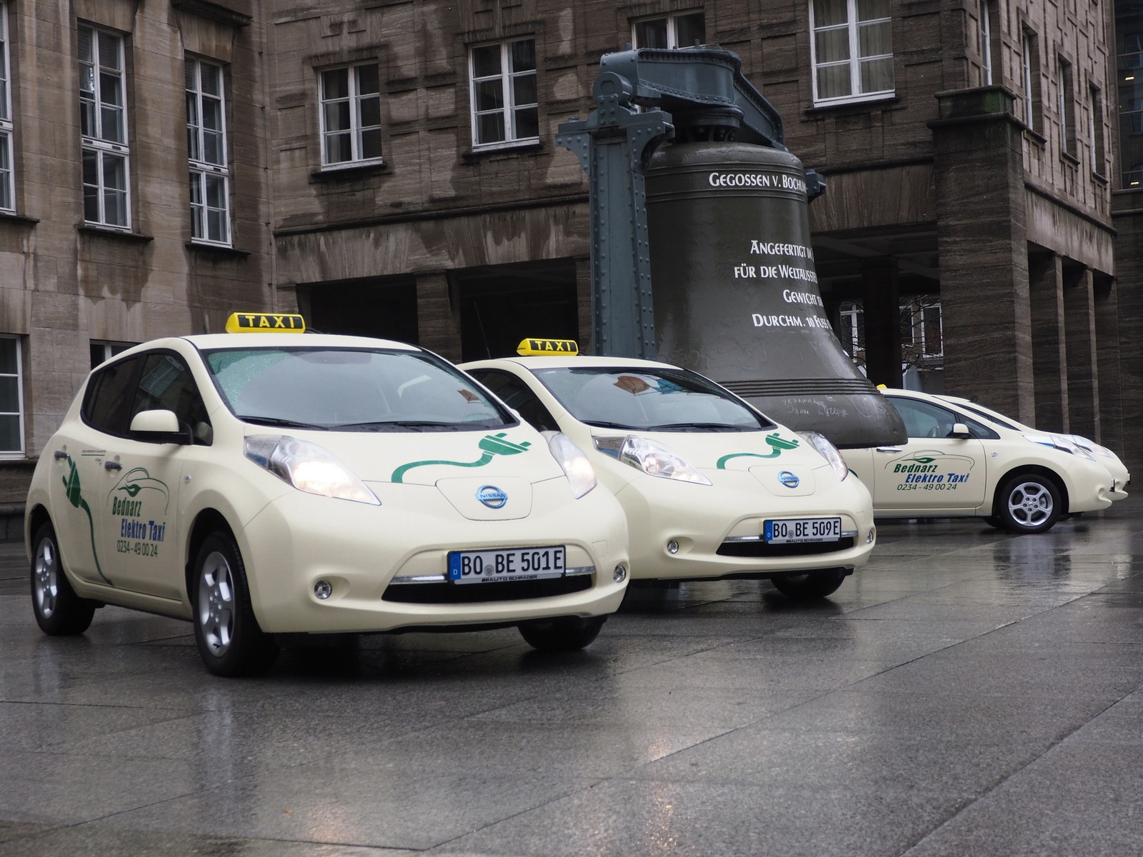 Elektro-Taxiflotte von Bednarz in Bochum
